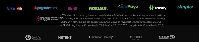 Maksutavat on perussettiä ja kotiutus sekä talletus nopeaa